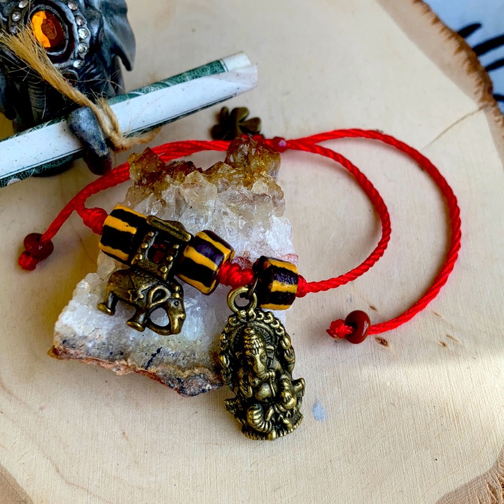 Ganesh Hindu Lord Prosperity, Luck bracelet